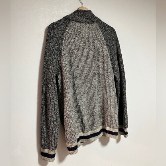 American Eagle Shawl Collar Knit Cardigan – Grey & Black – Size L - Picture 9 of 13